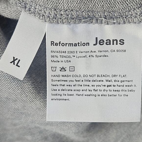 REFORMATION Hazel Turtleneck Stretch Newton Gray Mini‎ Sweater Dress Tunic XL - Picture 4 of 7